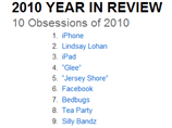  10 " "  Yahoo!  2010 