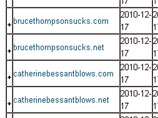   439    CatherineBessantSucks.com  SallieKrawcheckblows.com,    