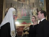 Сегодня в Москве, в рабочей Патриаршей резиденции в Чистом переулке, состоялась встреча Патриарха Кирилла с Президентом РФ Дмитрием Медведевым  