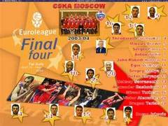 Плакат, представляющий команду ЦСКА в "Финале четырех" сезона 2003/04. Фото с официального сайта Евролиги Плакат, представляющий команду ЦСКА в "Финале четырех" сезона 2003/04. Фото с официального сайта Евролиги