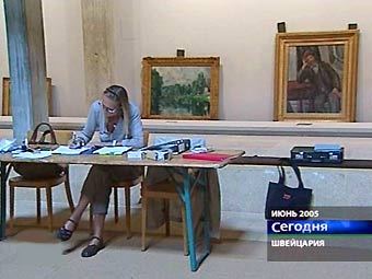 Фрагмент экспозиции ГМИИ имени Пушкина в Мартиньи. Кадр НТВ