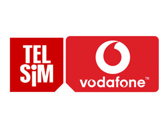 Логотипы Telsim и Vodafone 