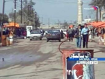 Рядом с местом теракта в Багдаде. Кадр телеканала "Россия"