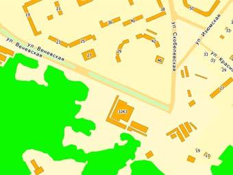 Пересечение Скобелевской и Веневской улиц в Южном Бутово. Карта с сайта nakarte.ru