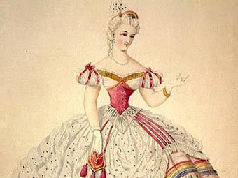 Женщина в платье викторианской эпохи. Иллюстрация с сайта lhsmn.org