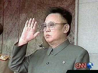 Северокорейский лидер Ким Чен Ир. Кадр телеканала CNN