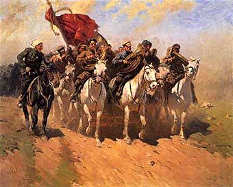 "Трубачи Первой конной армии", картина Грекова. Иллюстрация с сайта cray.onego.ru