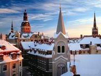 Панорама зимней Риги. Фото с сайта riga.lv