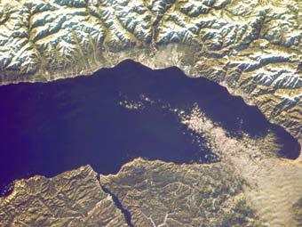 Озеро Байкал. Спутниковое фото NASA