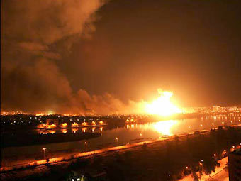 Последствия ракетного удара по Багдаду в апреле 2003 года. Фото с сайта af.mil 