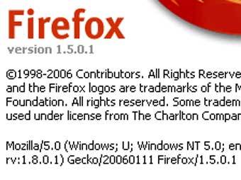   About Mozilla Firefox  1.5.0.1